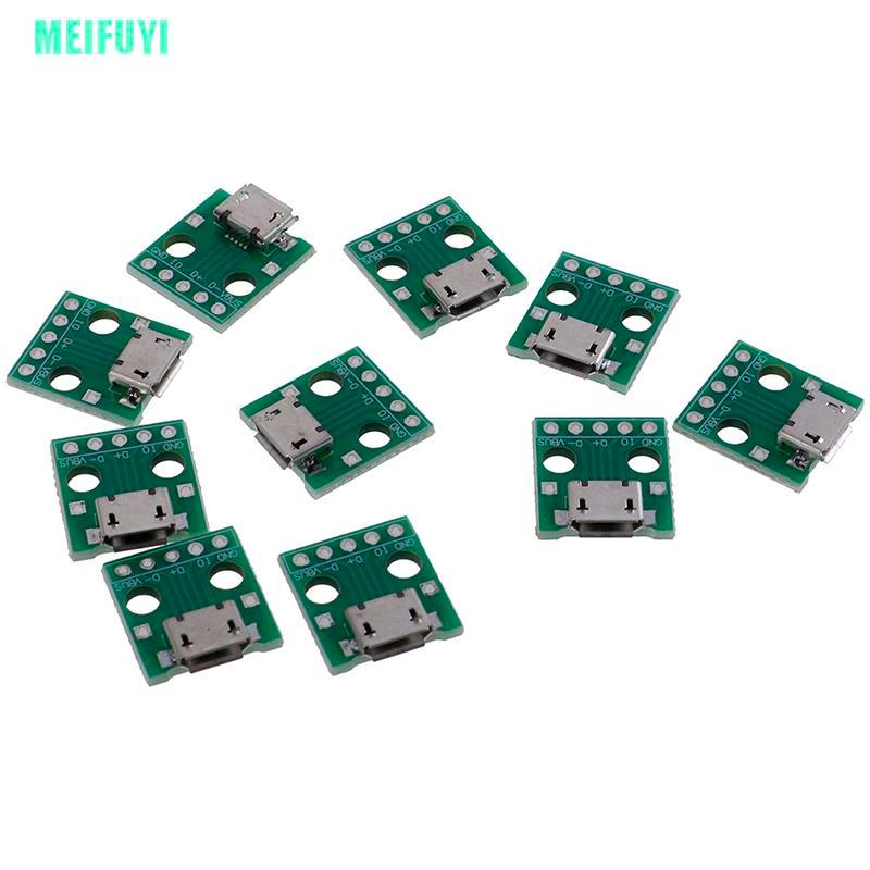 Set 10 Bảng Mạch Chuyển Đổi Cổng Micro Usb Sang Dip 5pin