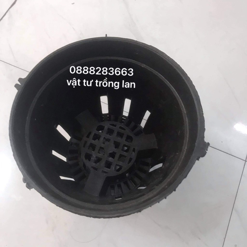 Chậu lan nhựa đen F23 giá rẻ