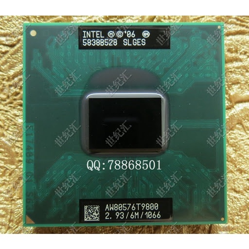 Chíp CPU Laptop T9800 cache 6M cũ tháo máy