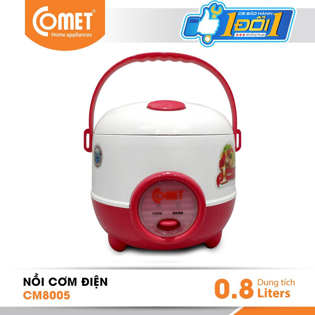 Nồi cơm điện mini nắp gài 0,8L COMET - CM8005 | BigBuy360 - bigbuy360.vn