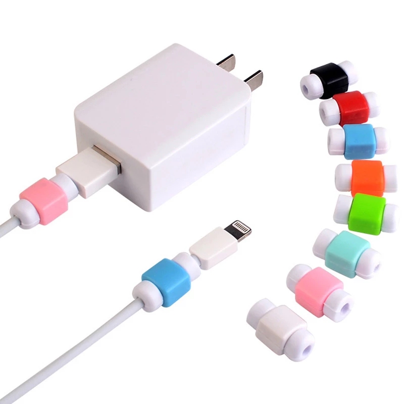 Phụ kiện bảo vệ dây cáp sạc usb / tai nghe điện thoại màu sắc ngẫu nhiên xinh xắn