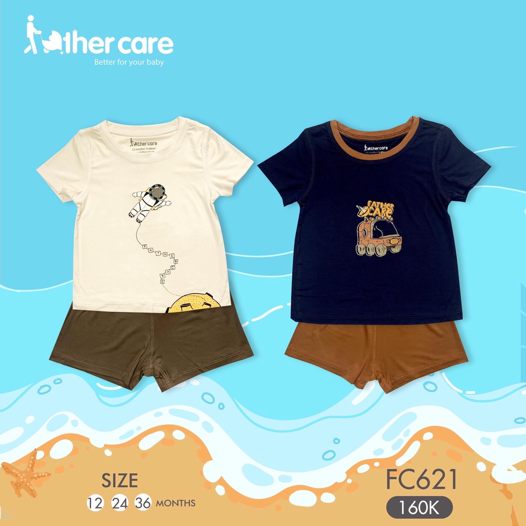 Quần áo cho bé trai, bé gái hãng father care size 12M-36M, Bọ quần áo cho bé, bé trai, bé gái