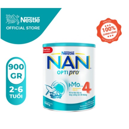 [HÀNG CHÍNH HÃNG] Sữa Bột Nestle NAN OPTIPRO 1-2-3-4 HMO Hộp 900g