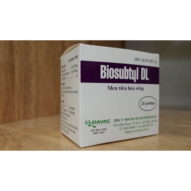 Men tiêu hoá sống Biosubtyl DL hộp 25 gói