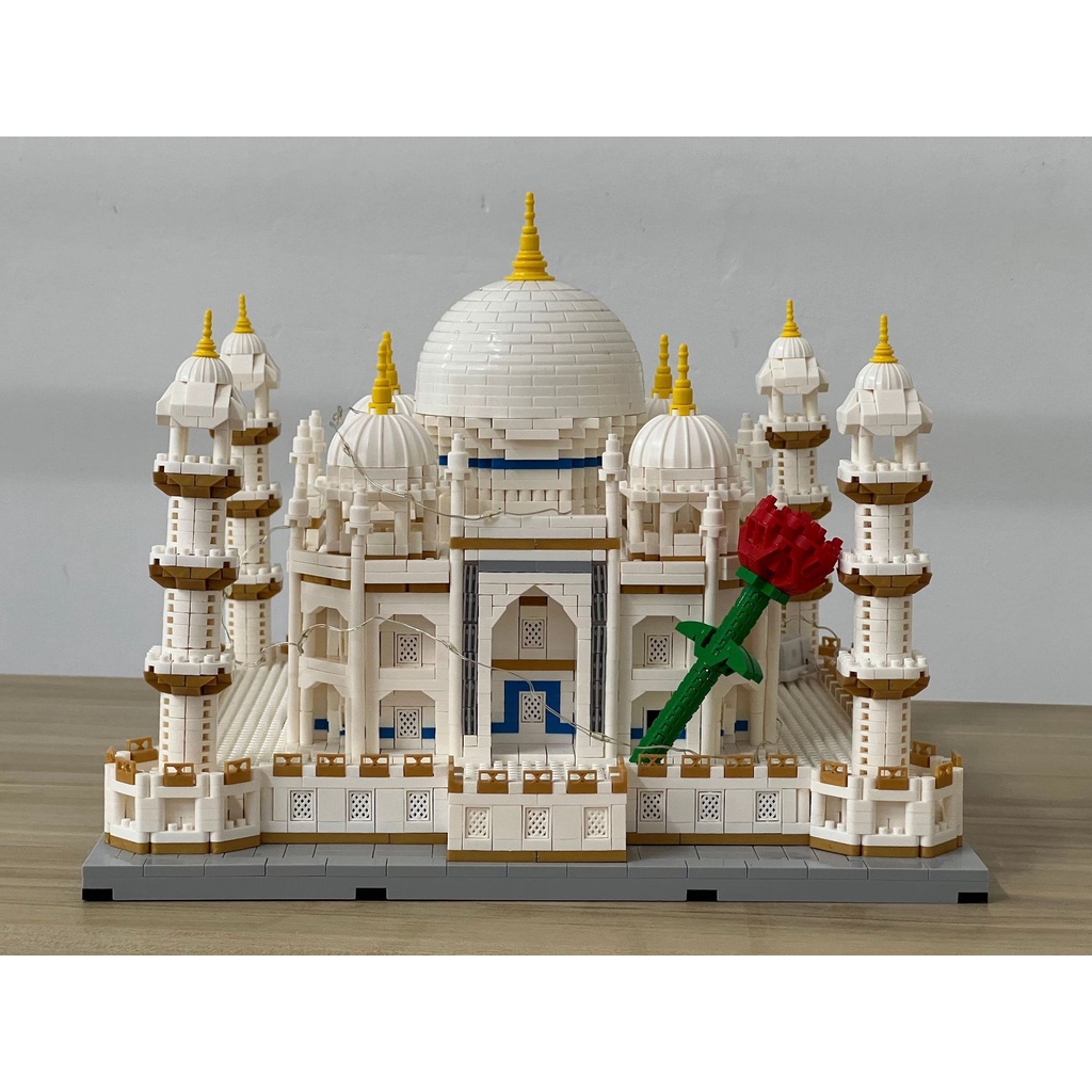 ĐỒ CHƠI XẾP HÌNH LẮP RÁP Mô Hình KIẾN TRÚC KỲ QUAN THẾ GIỚI ĐỀN MỘ TAJ MAHAL ẤN ĐỘ