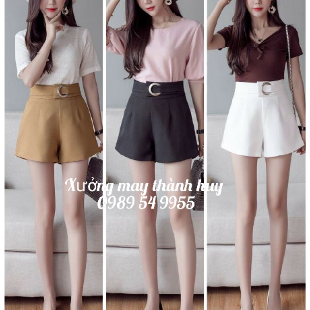 QUẦN SÓC CẠP CAO_ PHỐI Ô ZE