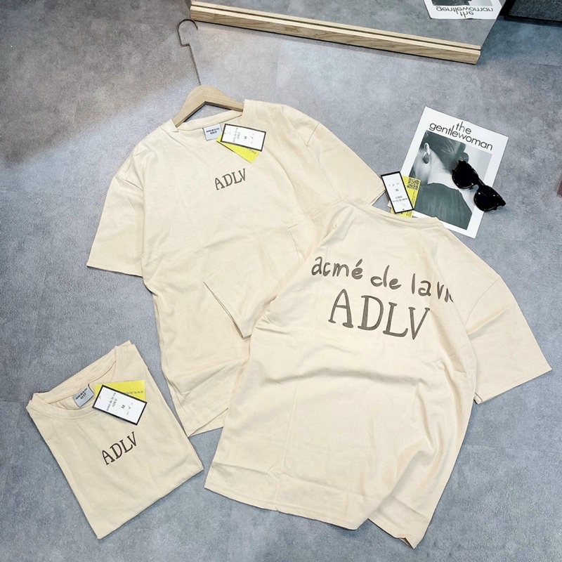 [HANG CHÍNH HÃNG] AO THUN ADLV BASIC GLOSSY LOGO 3 MÀU - ÁO THUN CỔ TRÒN CHẤT VẢI CO GIÃN