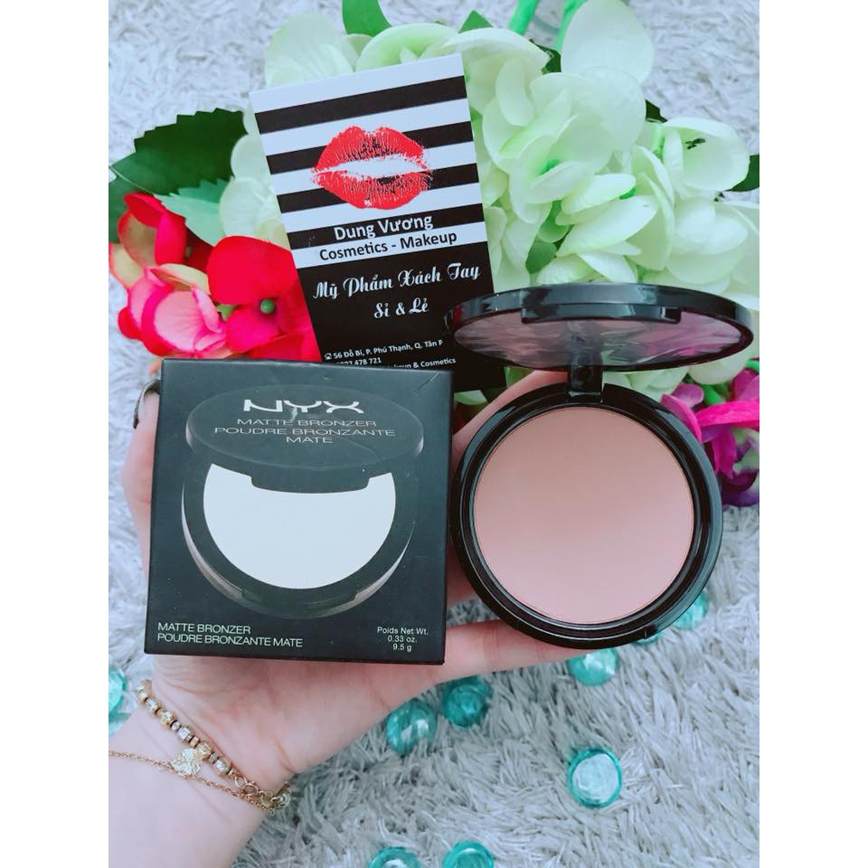 Phấn TẠO KHỐI NYX MATTE BRONZER tông da trắng