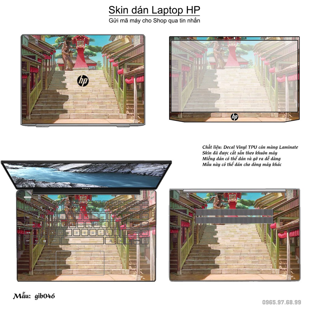 Skin dán Laptop HP in hình Ghibli film (inbox mã máy cho Shop)