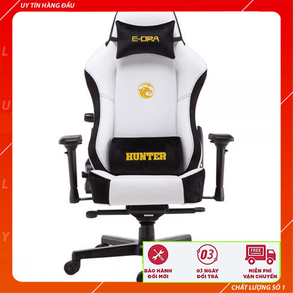 [Tặng tai nghe] Ghế Xoay Gaming cao cấp E-DRA Hunter EGC 206 - Chất liệu da PU dễ dàng bảo quản - Đệm đúc nguyên khối