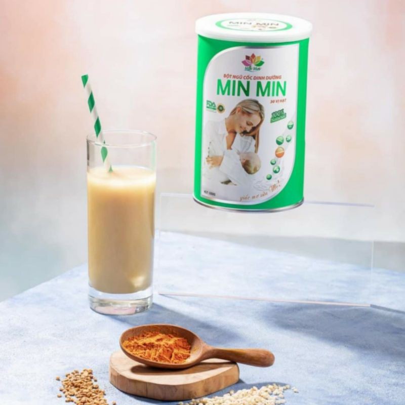 Ngũ Cốc Lợi Sữa [COMBO 2 HỘP ] - Bột Ngũ Cốc Lợi Sữa Dinh Dưỡng Min Min Từ 30 Loại Hạt (500