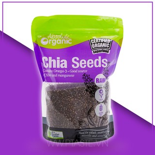 Hạt Chia Chia Seeds Absolute Organic Úc 1kg