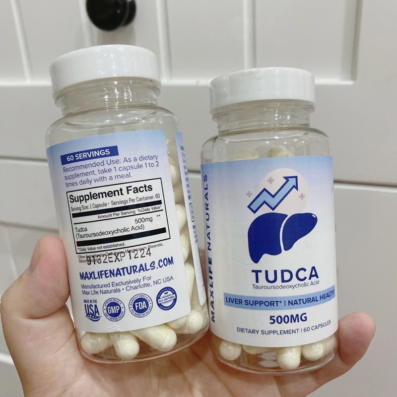 TUDCA 500MG LỌ 60 VIÊN HỖ TRỢ GIẢI ĐỘC GAN MẠNH