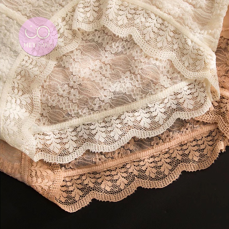 Quần lót nữ su ren cạp cao thun lạnh mềm mại siêu đẹp đũng cotton kháng khuẩn HEYPANG VN026