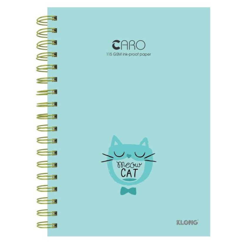 Sổ KLONG Caro lò xo kép B5- 200 trang; MS: 297