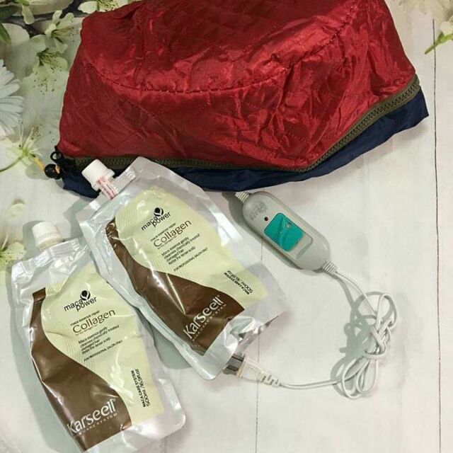 Ủ tóc colagen kèm mũ hấp tóc