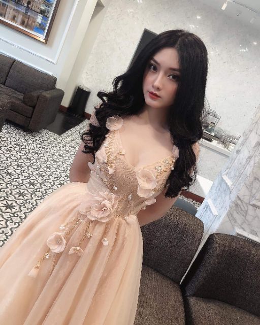 Váy 2 dây xòe công chúa _ hàng thiết kế