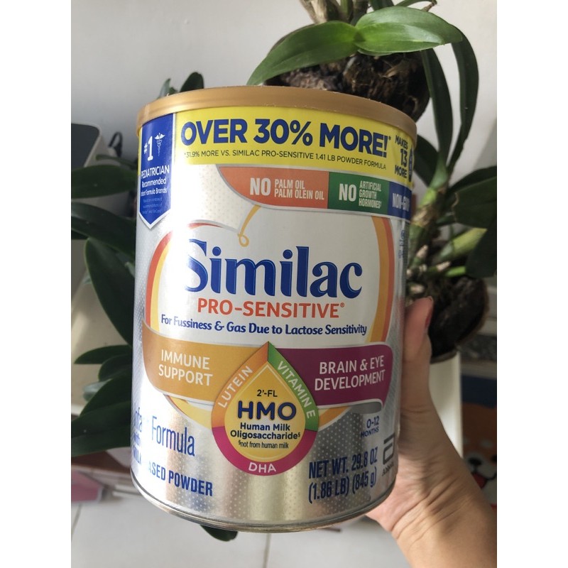 Sữa Similac Pro Sensitive cho trẻ đầy hơi, khó tiêu -845g