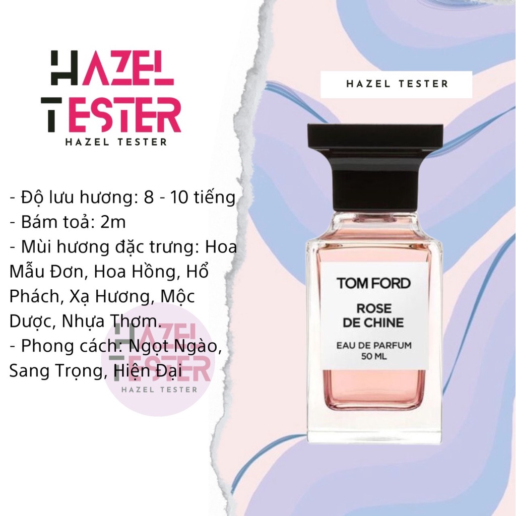 ✨ Nước Hoa Tom Ford Rose De Chine EDP [ʜᴀᴢᴇʟ ᴛᴇsᴛᴇʀ]