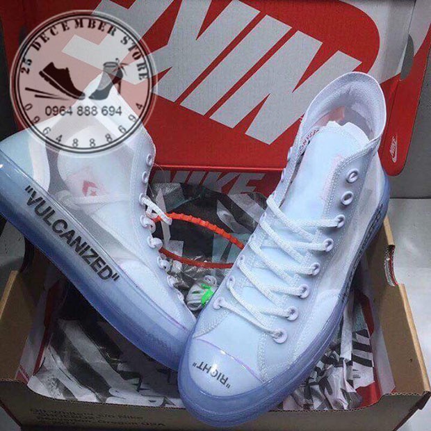 Giày thể thao CONVERSE _OFFWHITE_VULCANIZED CHỐNG NƯỚC