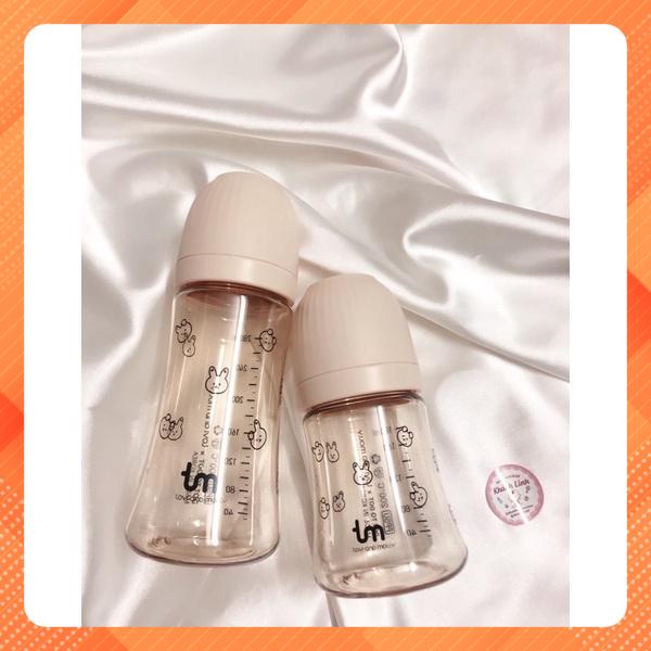 Bình sữa Tovi and Molly x dottodot 180ml/280m hoạ tiết thỏ/Sóc _Hàn Quốc