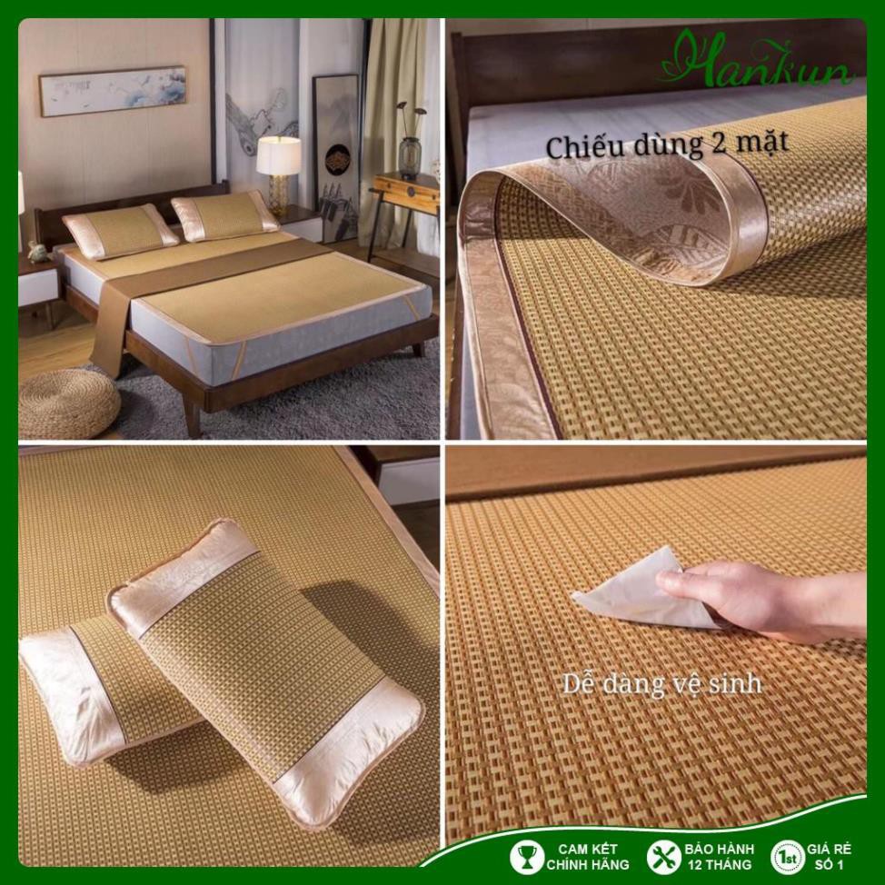 Chiếu Điều Hòa Loại Dầy Sợi Mây Tổng Hợp Cao Cấp - Chiếu Điều Hòa Thông Minh Thoáng Khí, Mát Rượi