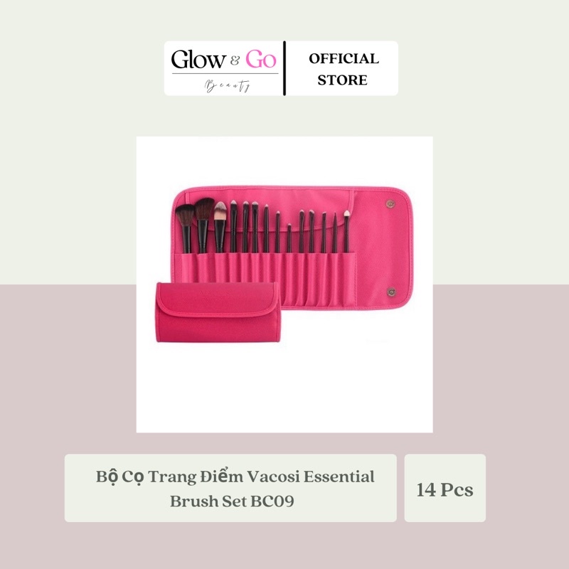 Bộ Cọ Trang Điểm Makeup Vacosi Essential Brush Set