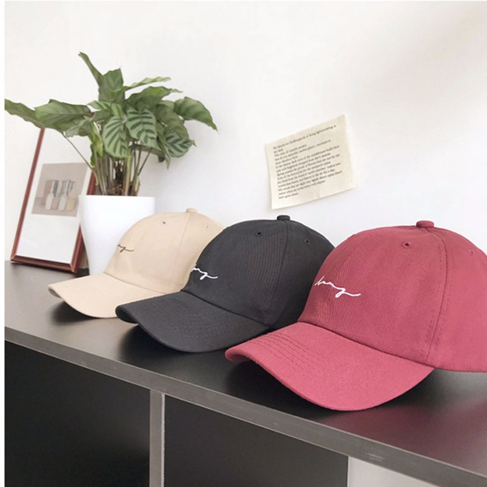 AROMA Casual Baseball Caps Women Embroidery Sun Hats Men Summer Hop Hip Snapback Unisex Simple Letter Caps/Multicolor