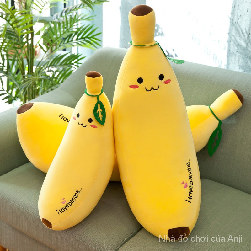 Banana Plush Toys Doll Fruit Doll Sleep Pillow Cute Doll on Bed Girls Birthday Gift
