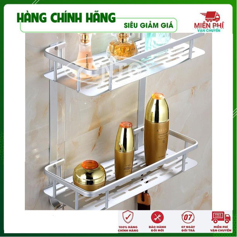 Kệ Nhà Tắm 2 Tầng Hợp Kim Nhôm Tiết Kiệm Không Gian Kệ Để Đồ Tiện Dụng Chắc Chắn