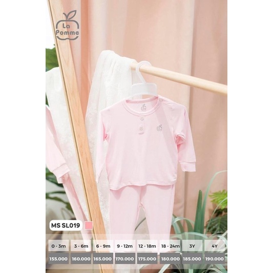 XẢ HÀNG  Bộ dài tay cúc trụ hồng Lapome