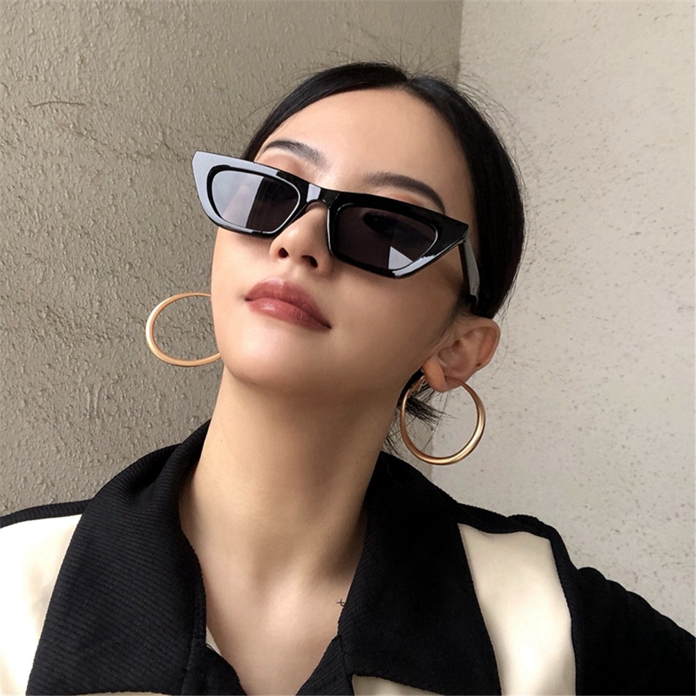 【COD】Kính mắt gọng mắt mèo in họa tiết da báo thời trang cổ điển phong cách ngôi sao Jennie thời trang