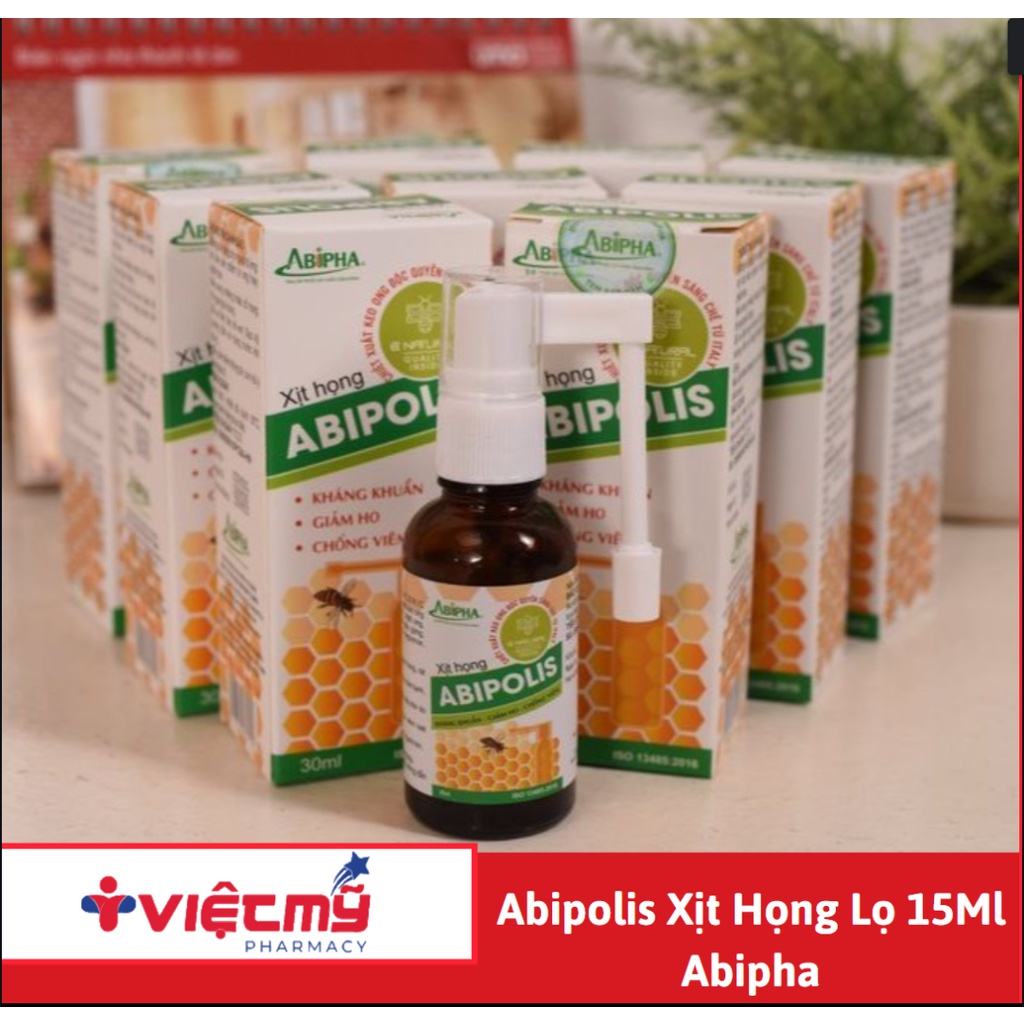 Abipolis Xịt Họng Lọ 15Ml Abipha