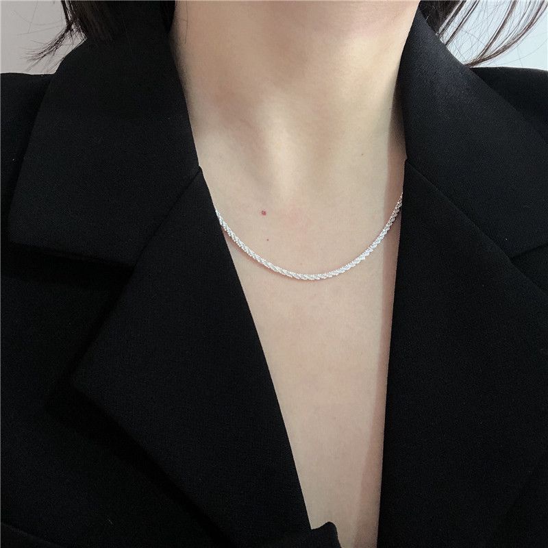 Lắc chân bạc nữ S925 - Lắc chân nữ bạc Ý tuyết trắng basic dễ thương, sang trọng Vườn Trang Sức LC0117