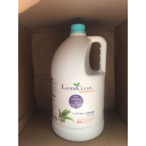 Nước rửa bát hữu cơ Layer Clean hương quả quýt 5l