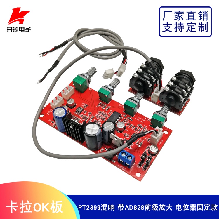 Bảng Mạch Micro Karaoke PT2399 M65831 Hiệu Ứng AD828 Super NE5532 K