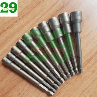 Đầu chụp bulong chân lục giác cho khoan pin và khoan điện dài 100mm Tặng Găng Tay Bảo Hộ