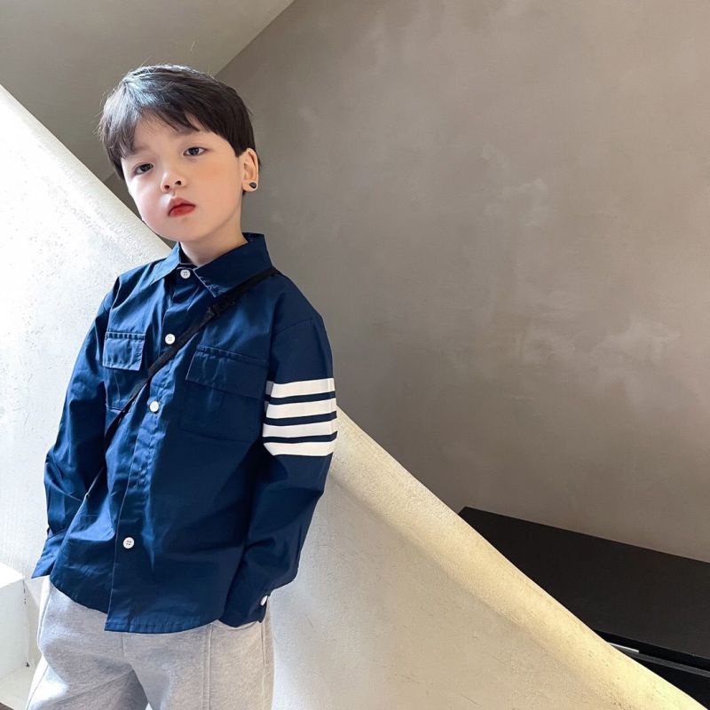 Áo Sơ Mi Tay Dài Thời Trang Dành Cho Bé Trai