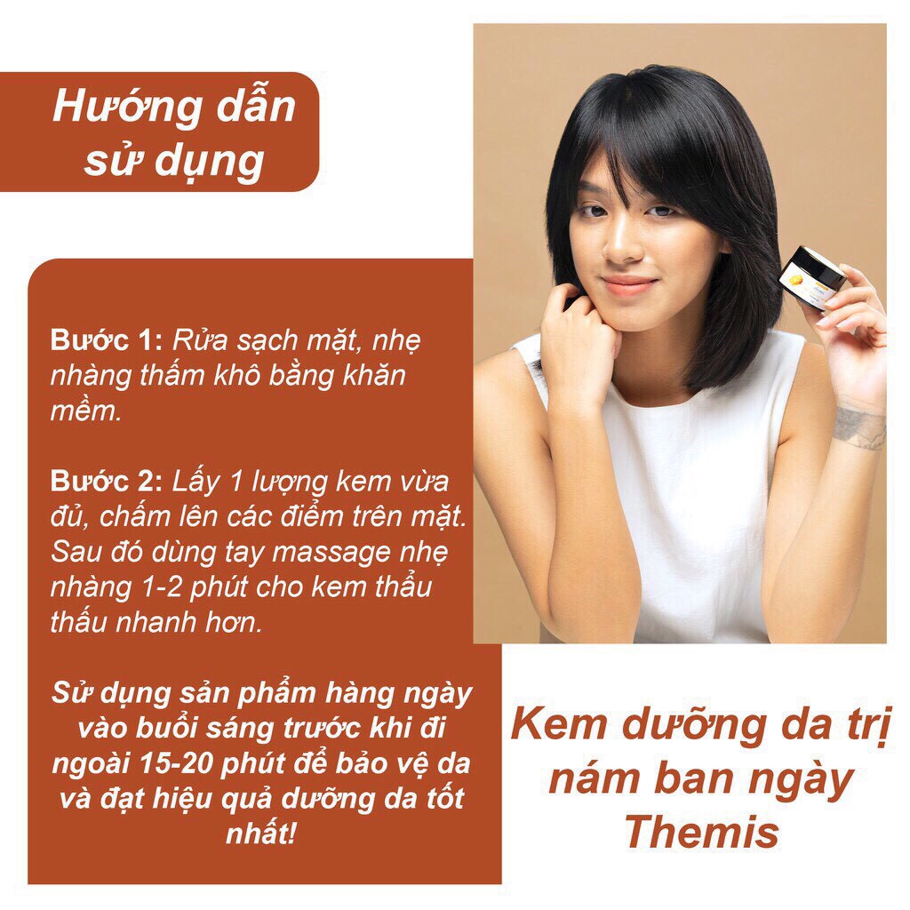 Kem dưỡng ban ngày Themis, kem chống nắng giúp dưỡng da - Chính hãng phân phối