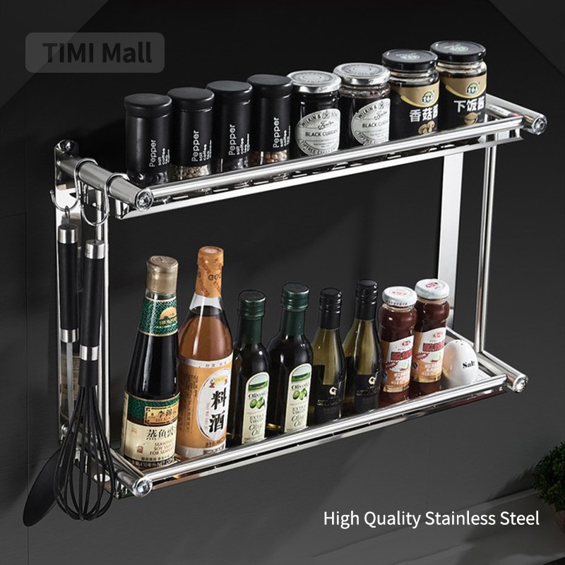 Giá treo chai gia vị gắn tường tiện dụng dành cho nhà bếp