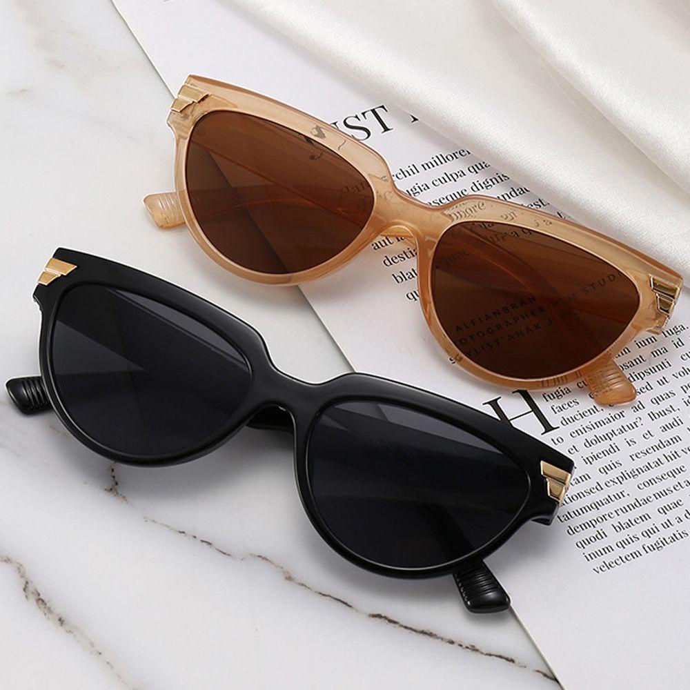 Kính Mát Mắt Mèo Tròng Đa Giác Chống Tia UV400 Thời Trang Hàn Quốc