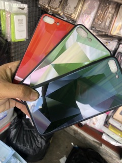Ốp iphoneX,7plus,8plus gương 3D chéo