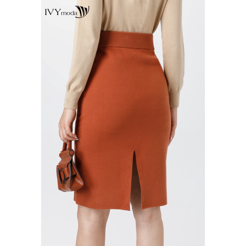 Chân váy len nữ dáng bút chì IVY moda MS 30T0051