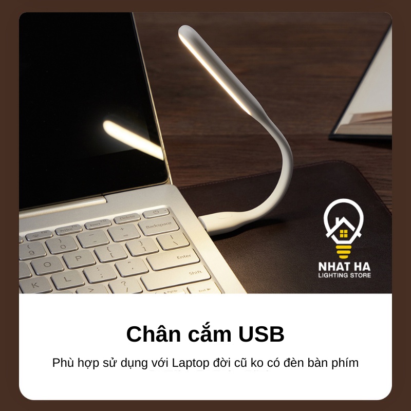 Đèn Led USB mini siêu sáng Nhật Hạ cắm vào laptop PC Sạc dự phòng Củ sạc làm Đèn ngủ - Giao Màu Ngẫu Nhiên