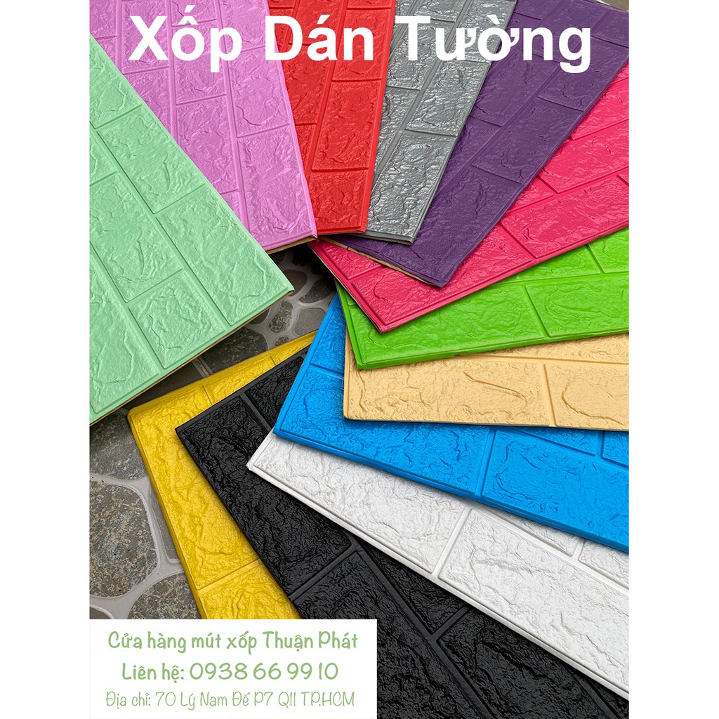 Xốp Dán Tường 3D trang trí