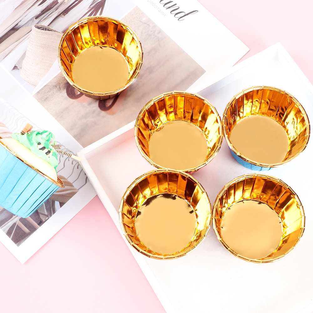 Bộ 50 giấy lót bánh Tart màu độc đáo xinh xắn