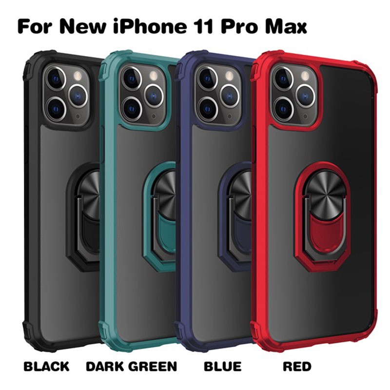 Ốp Điện Thoại Trong Suốt Có Vòng Đỡ Nam Châm Cho iphone 11 Pro Max 11 Pro