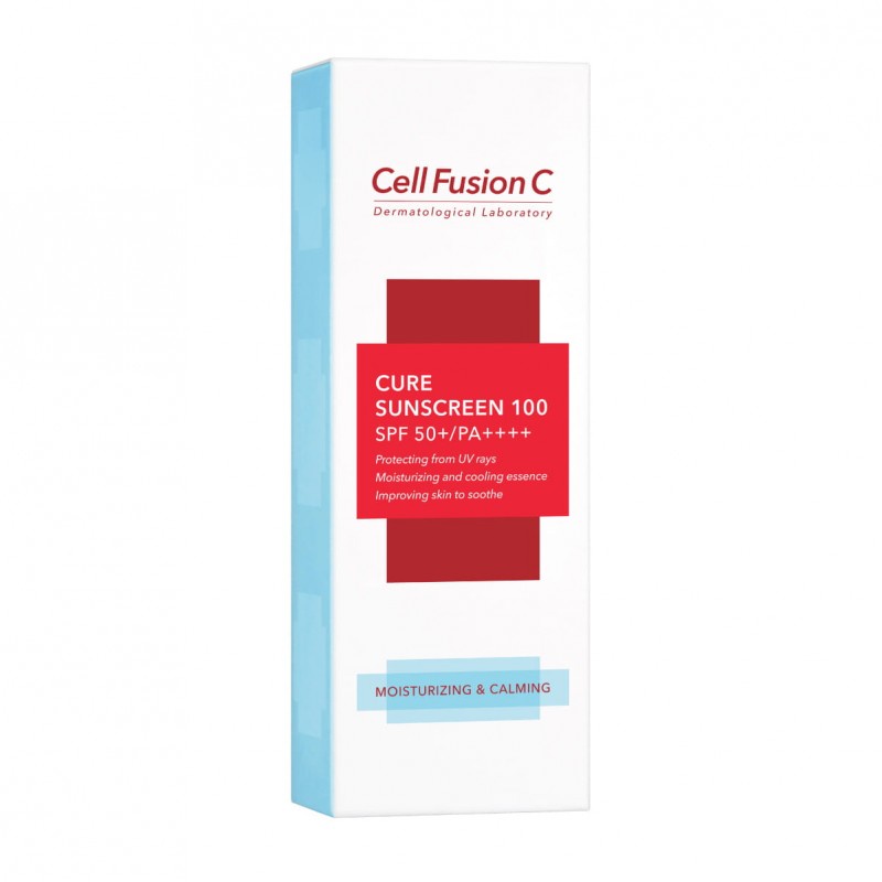 Kem chống nắng dưỡng ẩm, cấp nước cho da khô, nhạy cảm Cellfusion C Cure Sunscreen 100 SP50+/PA++++ 30ml  - NiNiShop