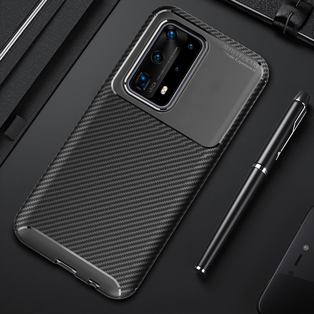 Ốp lưng sợi carbon cho Huawei P40 Pro+ P40 Pro Plus