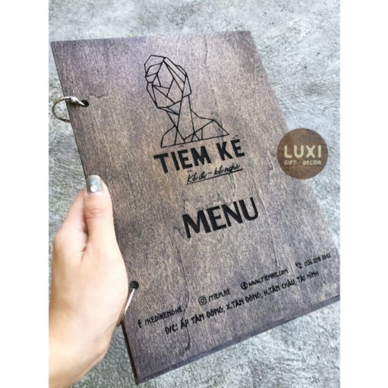 HCM | Menu khoen tròn độc lạ / Menu nhà hàng, quán cà phê LUXI DECOR HCM